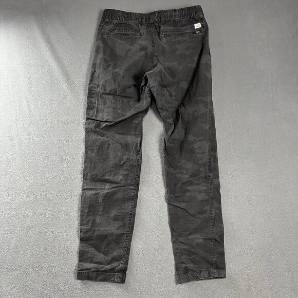 Vuori Pants Mens Medium Gray RipStop Camo Climbing Hiking Drawstring Stretch - Picture 5 of 9